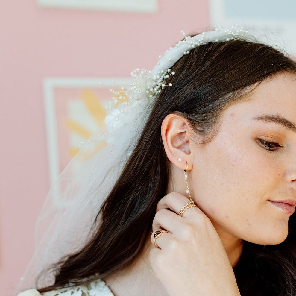 Sailor Pearl Studs