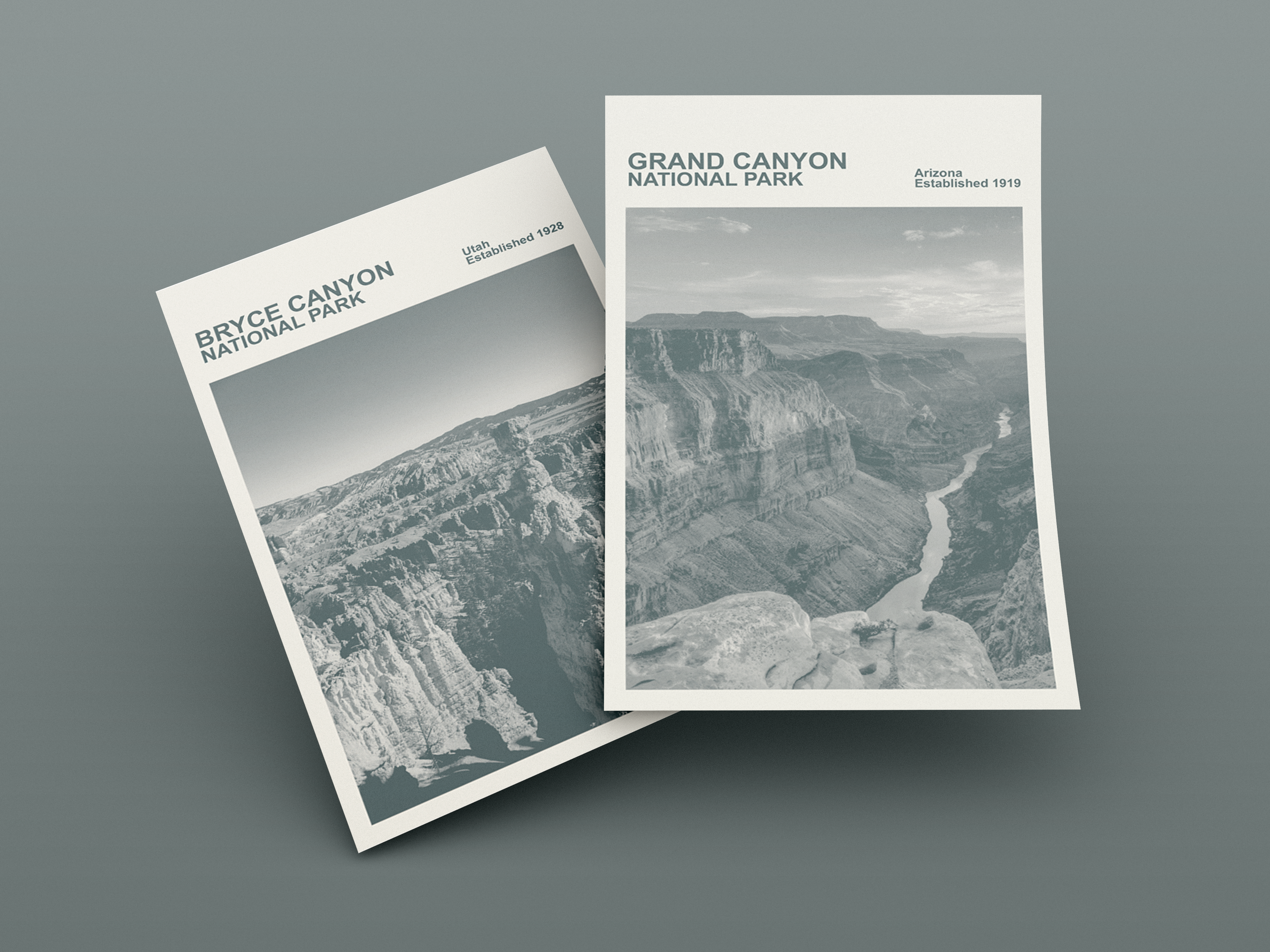 Grand Canyon National Park Print, Monochrome